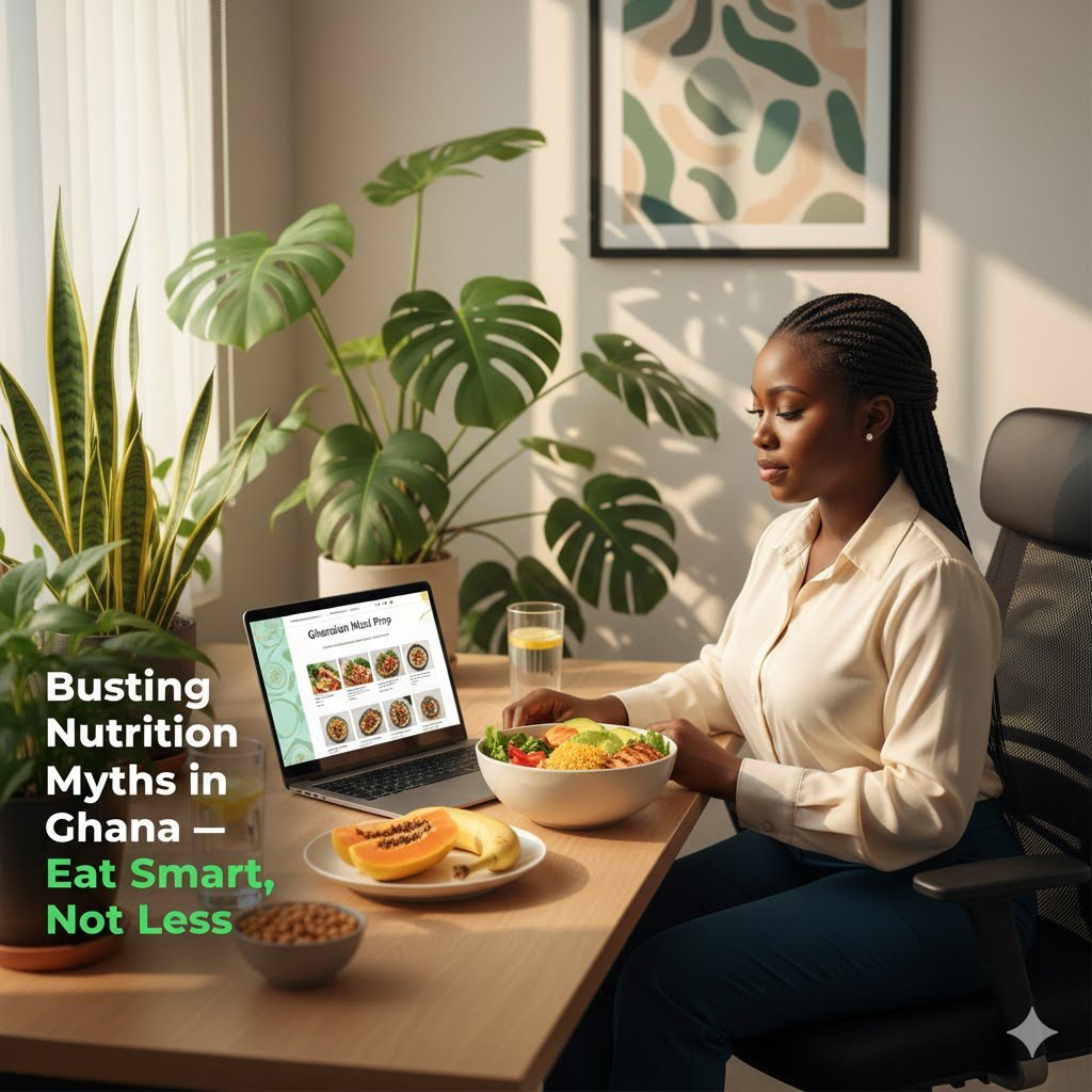 Busting nutrition myths in Ghana – Eat smart and healthy with NutriPlan GH.